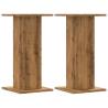 Plant Stands 2 pcs Artisian Oak | Durable Engineered Wood