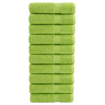 Premium Hand Towels SOLUND - 10 pcs Apple Green | Hipomarket