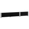 Pallet Collar Black 100x50 cm | Solid Pine Wood | HipoMarket