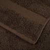 Premium Towels SOLUND - 10pcs Brown 100x200cm 600gsm