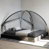  Mosquito Net Mongolia with Doors 220 Mesh Black 200x180x135 cm Colour black Size 200 x 180 x 135 cm 