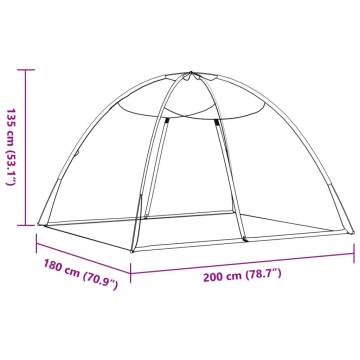 Mosquito Net Mongolia with Doors - Black 200x180 cm