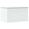 Storage Box White 60x35x35 cm | Durable Engineered Wood