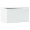 Storage Box White 60x35x35 cm | Durable Engineered Wood