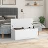 Storage Box White 90x35x35 cm - Durable Engineered Wood