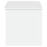 Storage Box White 90x35x35 cm - Durable Engineered Wood