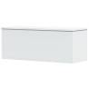 Storage Box White 90x35x35 cm - Durable Engineered Wood