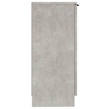 Stylish Concrete Grey Sideboard - 30x30x70 cm | Hipo Market