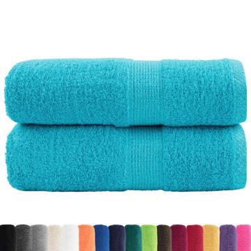 Premium Guest Towels SOLUND Turquoise - 2 pcs 30x50 cm