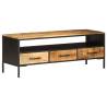 Solid Mango Wood TV Cabinet - Industrial Style | Hipo Market