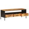 Solid Mango Wood TV Cabinet - Industrial Style | Hipo Market