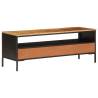 Solid Mango Wood TV Cabinet - Industrial Style | Hipo Market