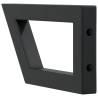 Elegant Black Steel Shelf Brackets for Washbasin - 2 Pcs