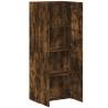 Stylish Smoked Oak File Cabinet - 60x32x153 cm