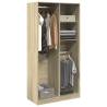  Wardrobe Sonoma Oak 100x50x200 cm Engineered Wood Colour sonoma oak Size 100 x 50 x 200 cm Quantity in Package 1 Amount 2 shelves 