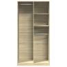 Wardrobe Sonoma Oak 100x50x200 cm - Stylish & Durable Storage