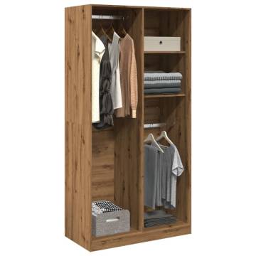 Wardrobe Artisian Oak 100x50x200 cm - Stylish Storage Solution