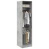  Wardrobe Concrete Grey 50x50x200 cm Engineered Wood Colour concrete grey Size 50 x 50 x 200 cm Quantity in Package 1 Amount 1 shelf 