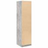 Concrete Grey Wardrobe | 50x50x200 cm Engineered Wood