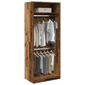 Stylish Wardrobe Old Wood 80x50x200 cm - Durable Storage