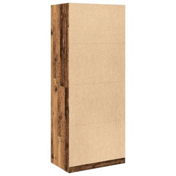 Stylish Wardrobe Old Wood 80x50x200 cm - Durable Storage