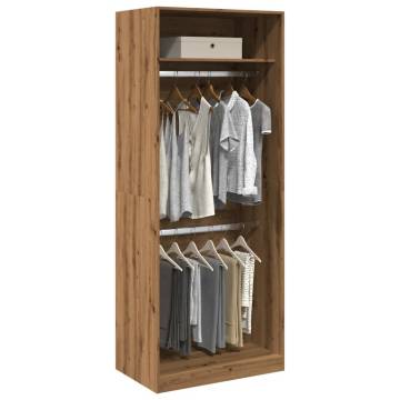 Stylish Artisan Oak Wardrobe | 80x50x200 cm | HIPO Market