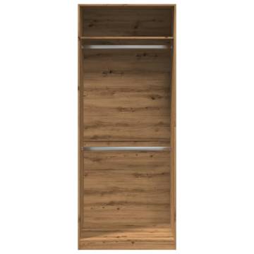 Stylish Artisan Oak Wardrobe | 80x50x200 cm | HIPO Market