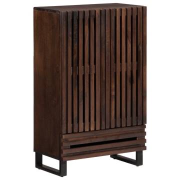 Stylish Highboard Brown 60x34x100 cm | Solid Wood Mango