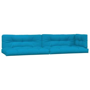 Comfortable Blue Pallet Cushions - 5 Pcs | Hipomarket UK