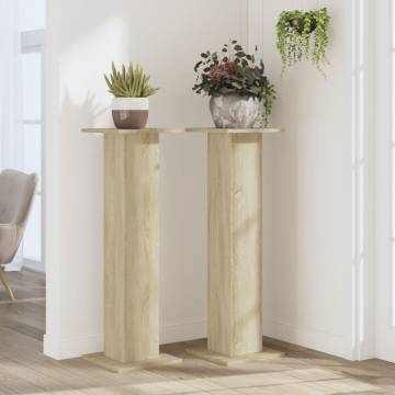 Elegant Plant Stands 2 pcs Sonoma Oak - Durable & Stylish