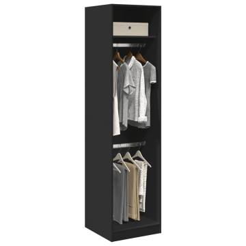 Wardrobe Black 50x50x200 cm - Stylish Engineered Wood Storage