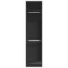 Wardrobe Black 50x50x200 cm - Stylish Engineered Wood Storage