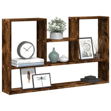 Wall Shelf Smoked Oak 99x15x60 cm | Engineered Wood