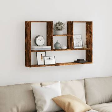 Wall Shelf Smoked Oak 99x15x60 cm | Engineered Wood