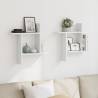 Wall Shelves 2 pcs White – Stylish Storage & Space-Saving Solution