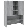 Washing Machine Cabinet Grey Sonoma - Modern Storage Solution