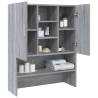 Washing Machine Cabinet Grey Sonoma - Modern Storage Solution