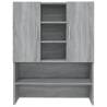 Washing Machine Cabinet Grey Sonoma - Modern Storage Solution