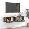  2 Piece TV Cabinet Set Brown Oak Engineered Wood Colour brown oak Quantity in Package 2 Width 60/80 cm 