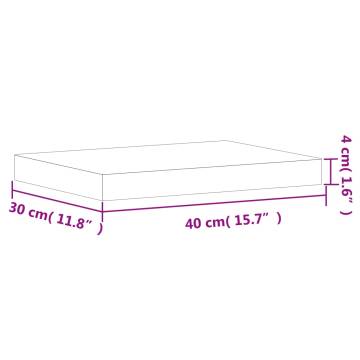 Solid Wood Beech Chopping Board 40x30x4 cm - Essential Tool