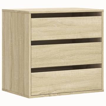 Corner Chest of Drawers - Sonoma Oak 60x41x58 cm