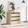 Corner Chest of Drawers - Sonoma Oak 60x41x58 cm