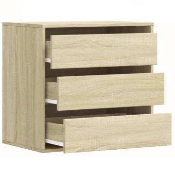 Corner Chest of Drawers - Sonoma Oak 60x41x58 cm