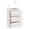 White Bedside Cabinet - Solid Pine Wood | Hipo Market