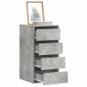  Corner Chest of Drawers Concrete Grey 40x41x76 cm Engineered Wood Colour concrete grey Size 40 x 41 x 76 cm Quantity in Package 1 