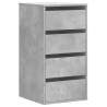 Corner Chest of Drawers Concrete Grey - Stylish Storage Solution