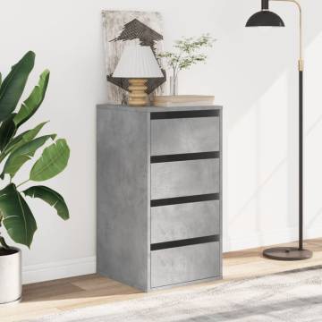 Corner Chest of Drawers Concrete Grey - Stylish Storage Solution