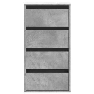 Corner Chest of Drawers Concrete Grey - Stylish Storage Solution