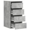 Corner Chest of Drawers Concrete Grey - Stylish Storage Solution