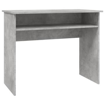 Concrete Grey Desk 90x50 cm | Stylish Engineered Wood Design